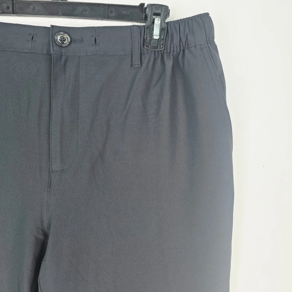 Chubbies Everywear Pants Men 36x30 Black Performance Tapered Chino Elastic Waist